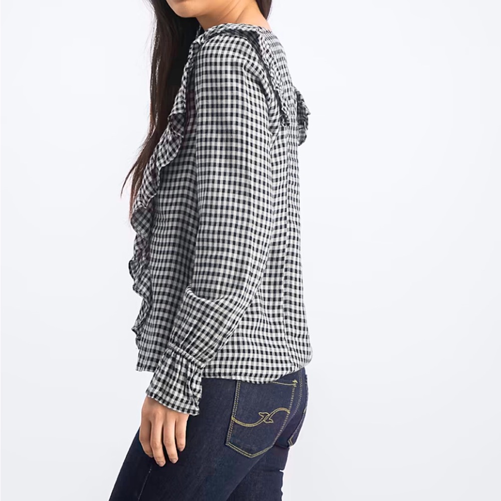 William Rast Susannah Ruffled Button Down Top - Picture 4 of 10